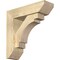 Ekena Millwork Merced Slat Rough Sawn Bracket w/ Offset Brace, Douglas Fir, 6"W x 20"D x 20"H BKT0604X20X20MRC06RDF - alternate 1